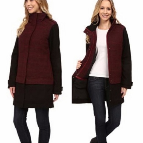 Prana Jackets & Blazers - Prana Convertible Caprice Coat Jacket Wool Blend